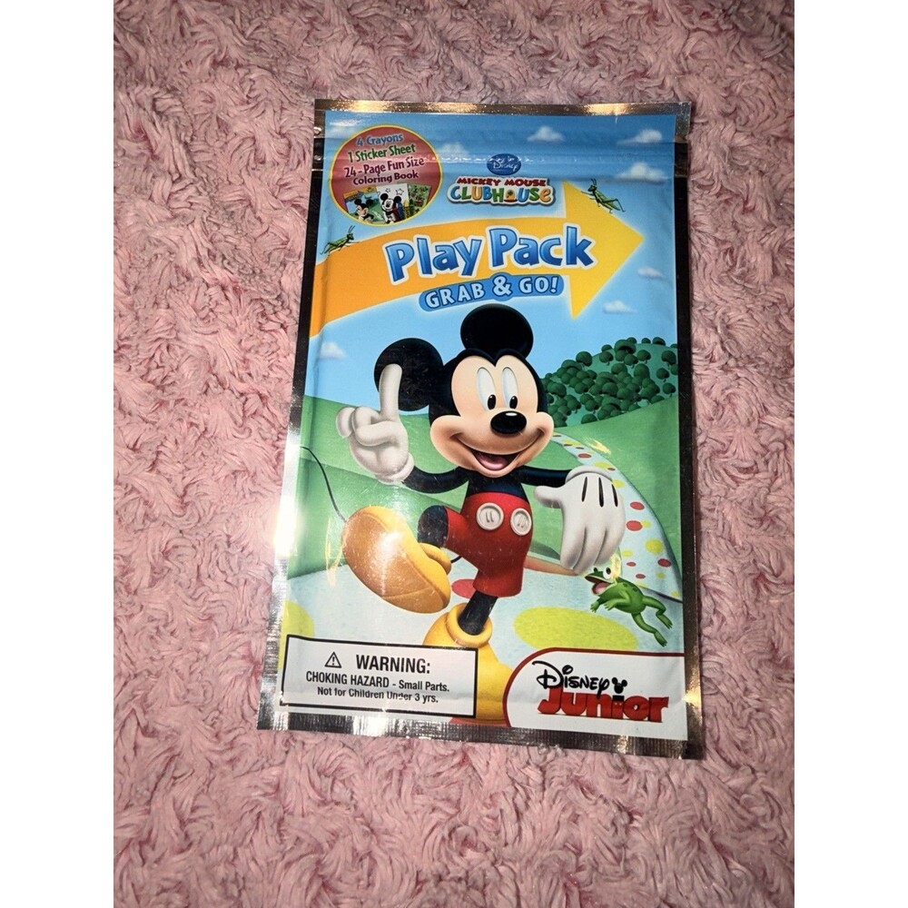 DISNEY JR. MICKIE MOUSE CLUBHOUSE PLAY PACK GRAB & GO COLORING Book Activity